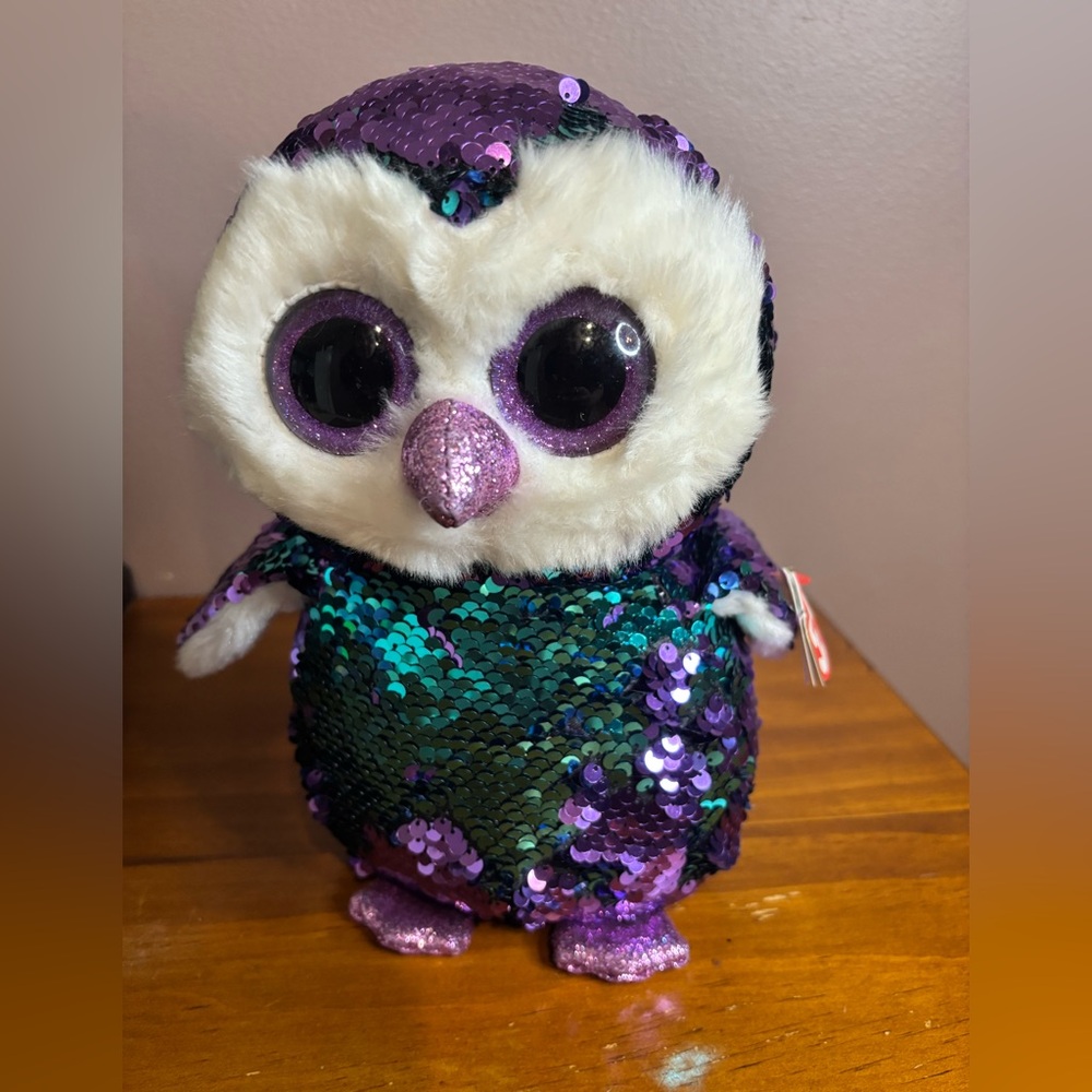 Ty “Moonlight” Big sequin Owl Flippable